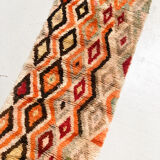 Moroccan Berber carpet Boujaad corridor with multicolored diamonds 338x76cm