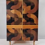 Vintage Beech Wardrobe, 1970s