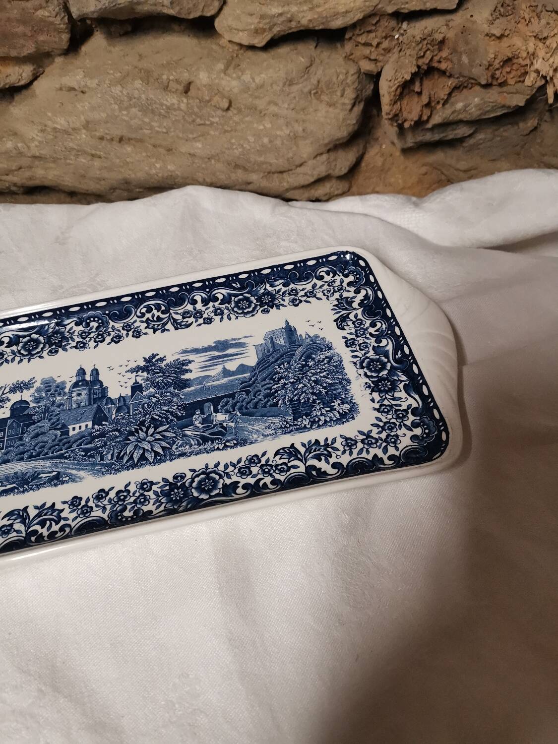 Plat à cake Villeroy et Boch "Blue Castle"