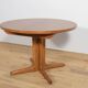 Mid-Century Round Walnut Extendable Dining Table, United Knigdom, 1950s