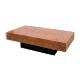 Table basse en loupe d'orme