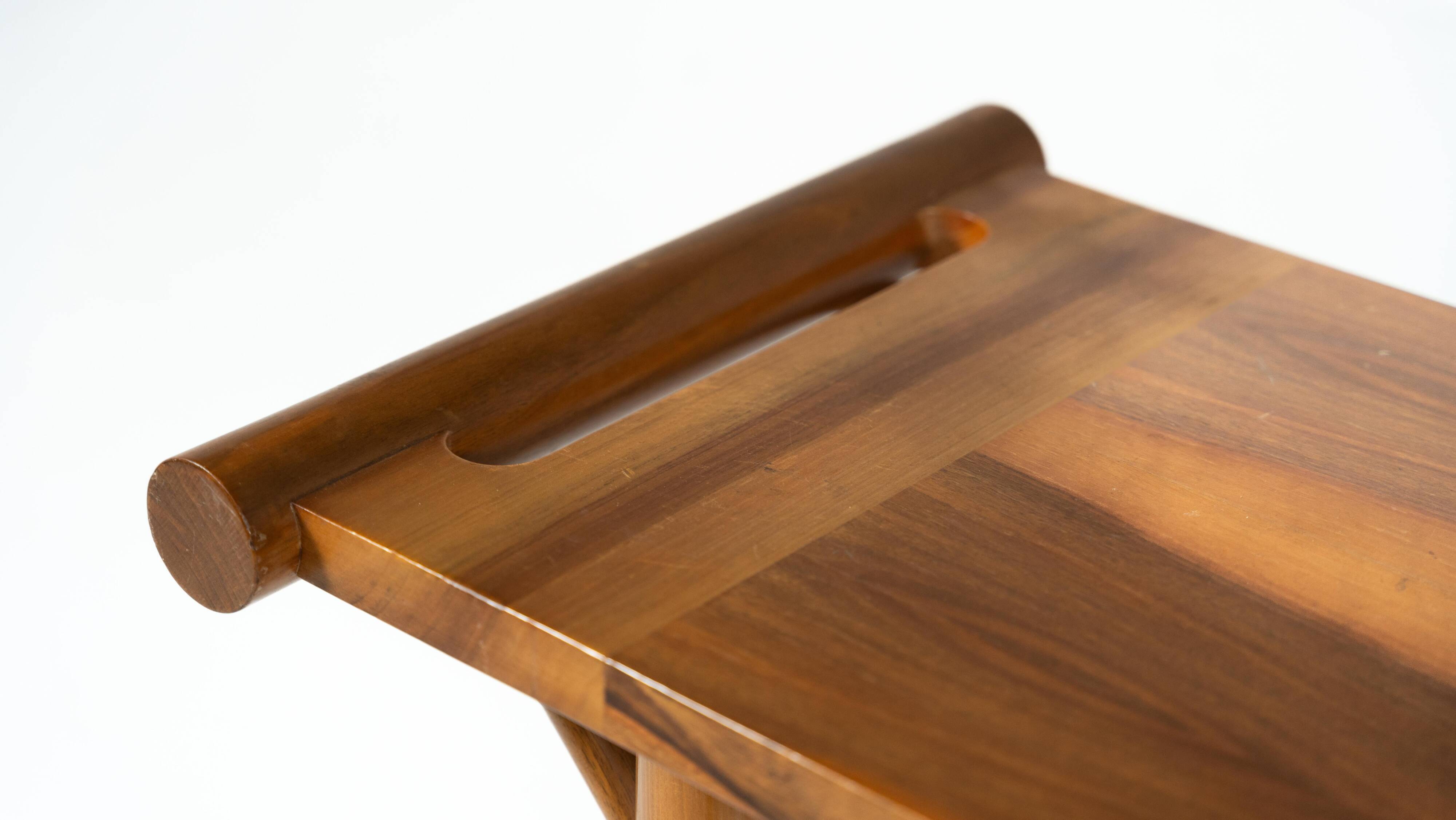 Mid-century console, walnut, Italy, 1970s