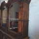 Empire-style solid pine workshop library from the 19th century.