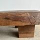 Asian solid wood quadripod brutalist coffee table H30 L81 l42
