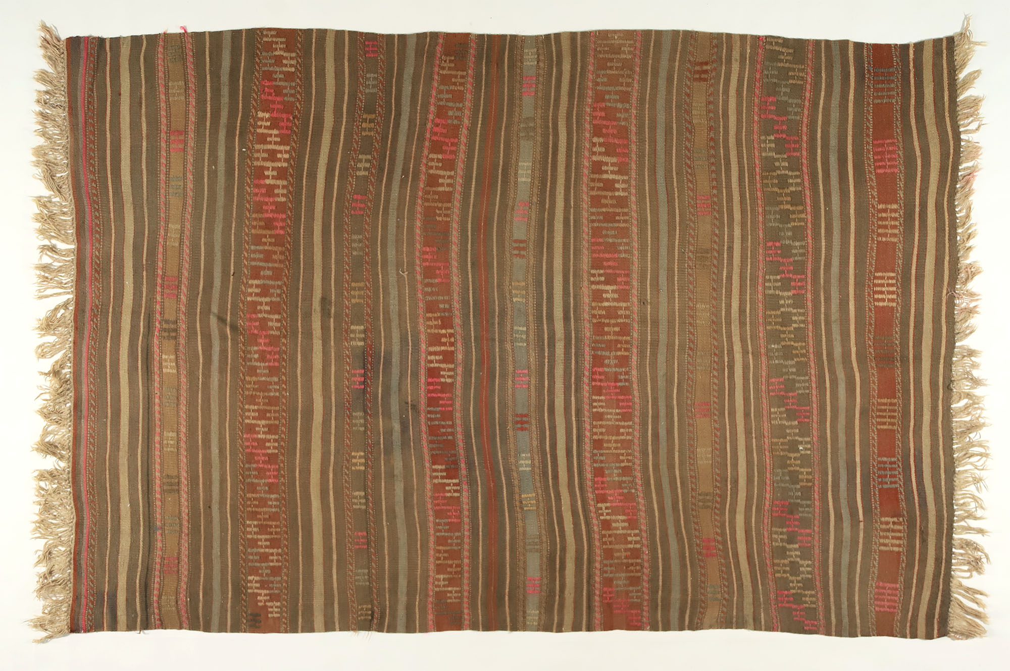 Tapis kilim anatolien fait à la main 230 cm x 154 cm