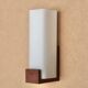 Teak and opaline wall light by Louis Kalff, 1950s