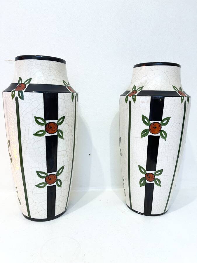 Paire de vases Art déco – Céramique d’Orchie, 1930