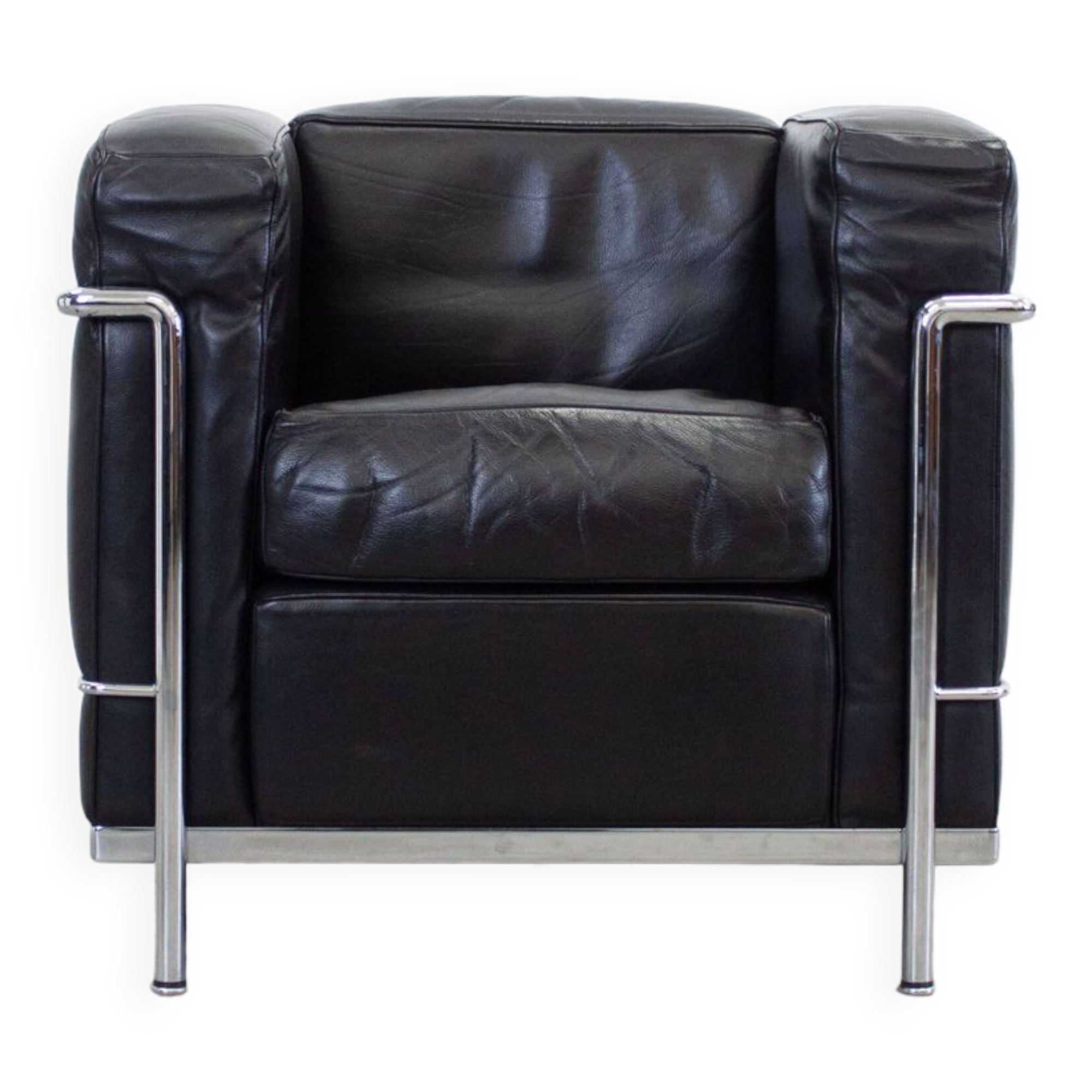 Chaise longue Cassina LC2 par Le Corbusier (Noir)