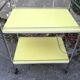 Bar service in yellow formica and white edges