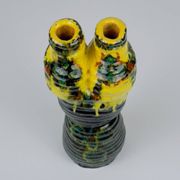 Vintage glazed pottery vase, former Yugoslavia, 1970s.
