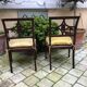 Paire de fauteuils en bois peint, XIXe s