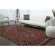 1970s Vintage Turkish Oushak Handmade Wool Cotton Red Area Rug 182x288
