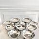 10 vintage stainless steel cups