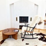 Modular "nuclear" bench + 5-piece coffee table 1940s