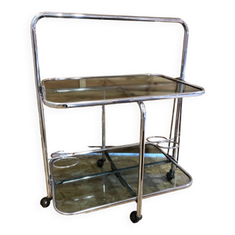 Richard folding metal and glass server