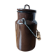 Brown enamelled sheet jar