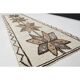 1970s vintage Turkish Oushak handmade wool cotton white runner rug 98x320