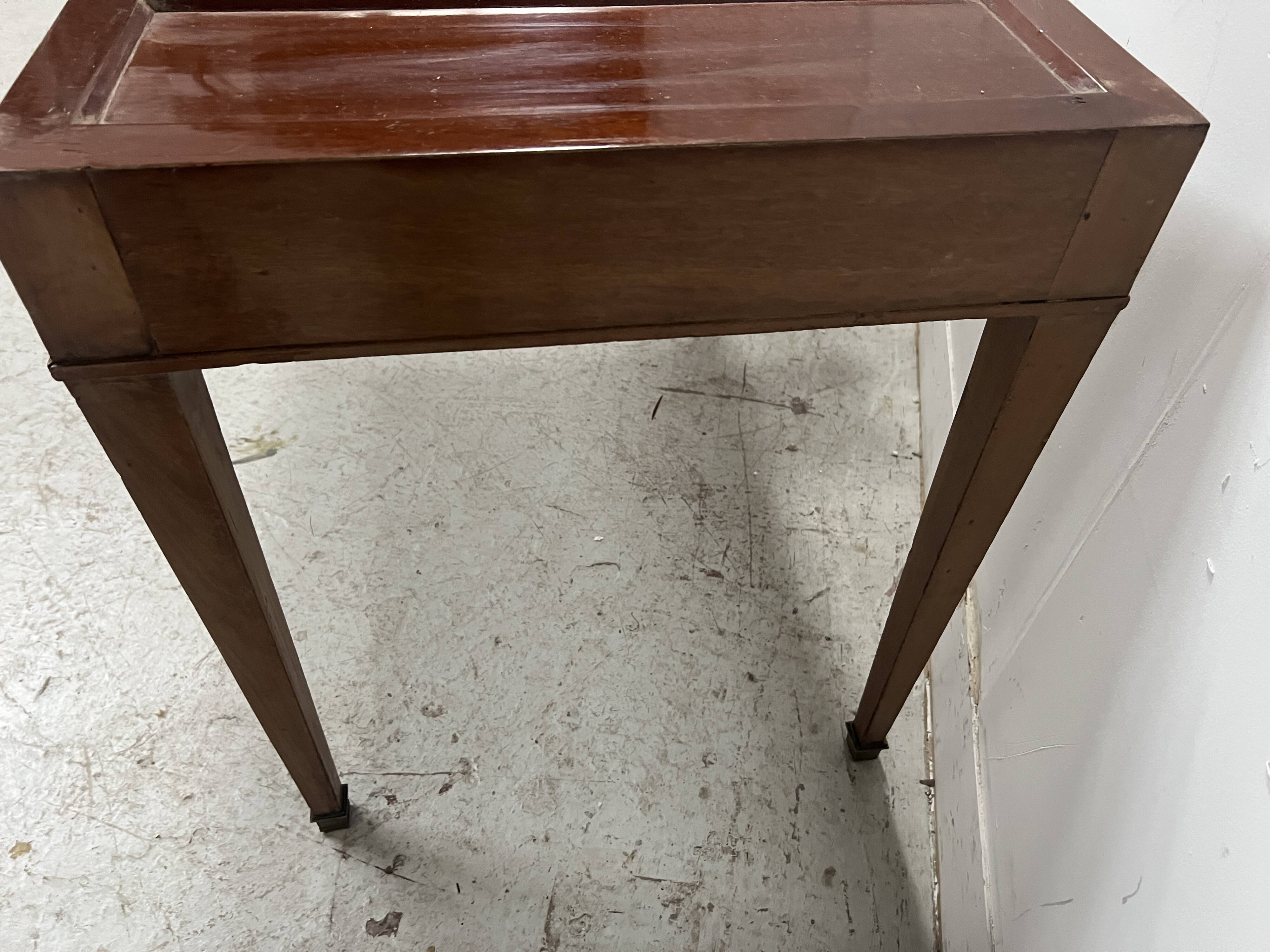 Louis XVI period "Tric Trac" gaming table in 18th century mahogany.