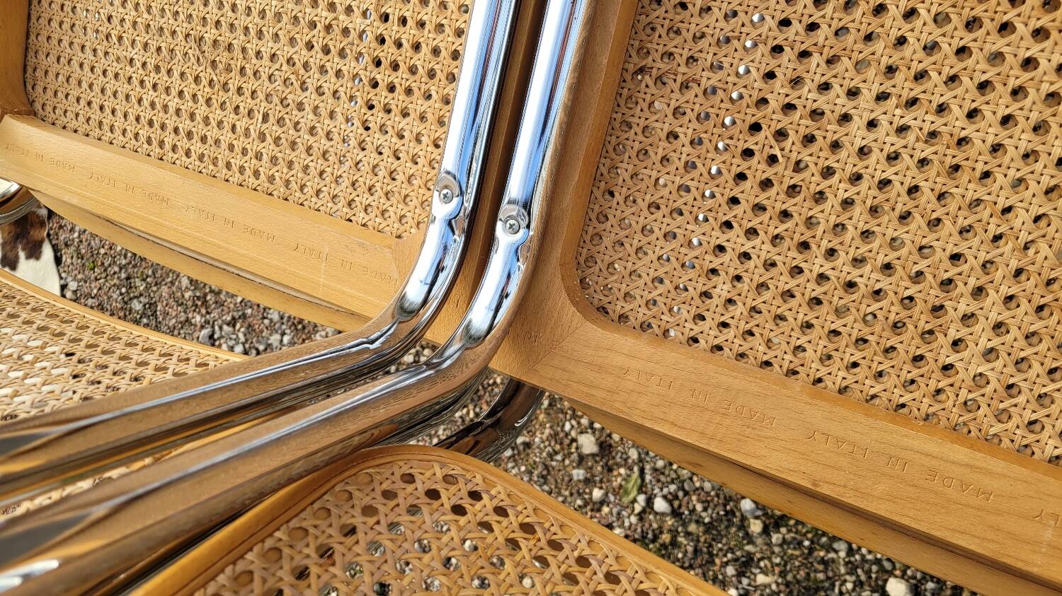 Set of 6 B32 chairs Marcel Breuer Italy design -1970s