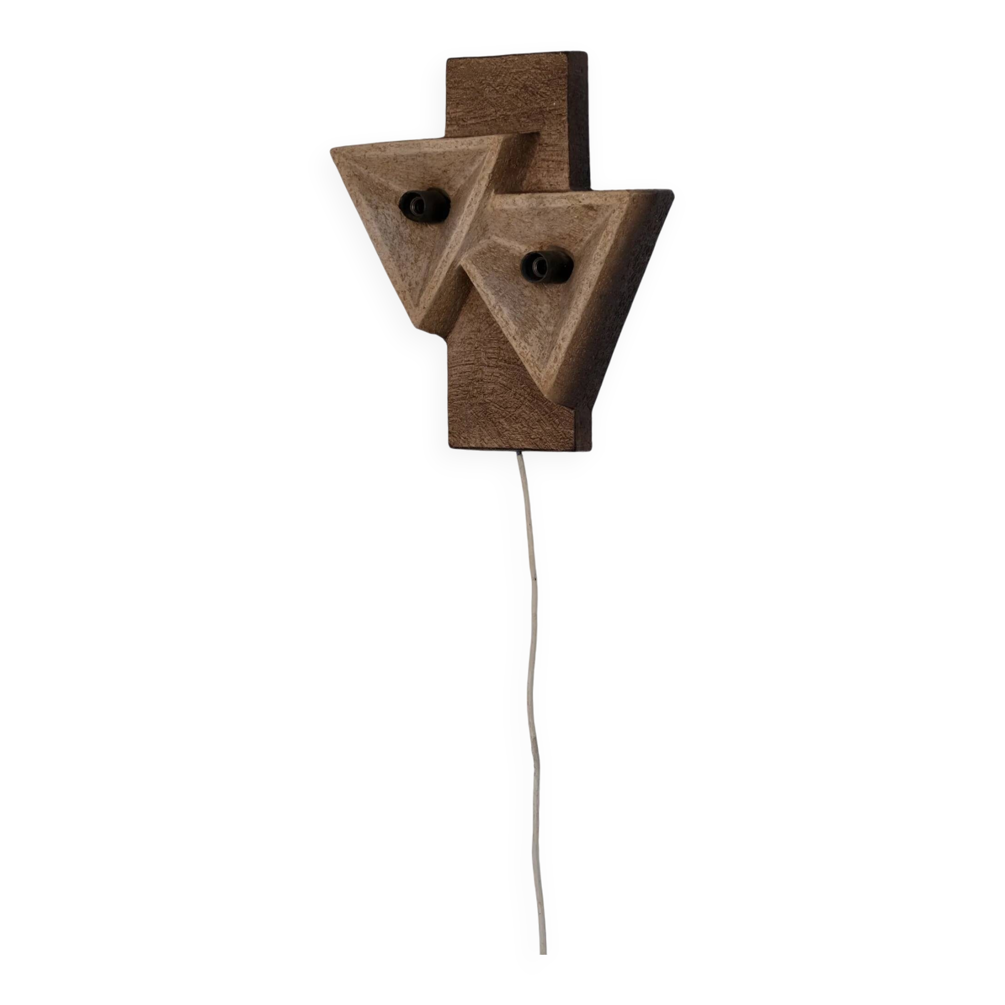 Dutch organic form ceramic wall sconce | 1960s