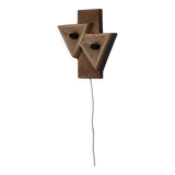 Dutch organic form ceramic wall sconce | 1960s