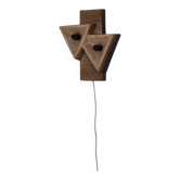 Dutch organic form ceramic wall sconce | 1960s