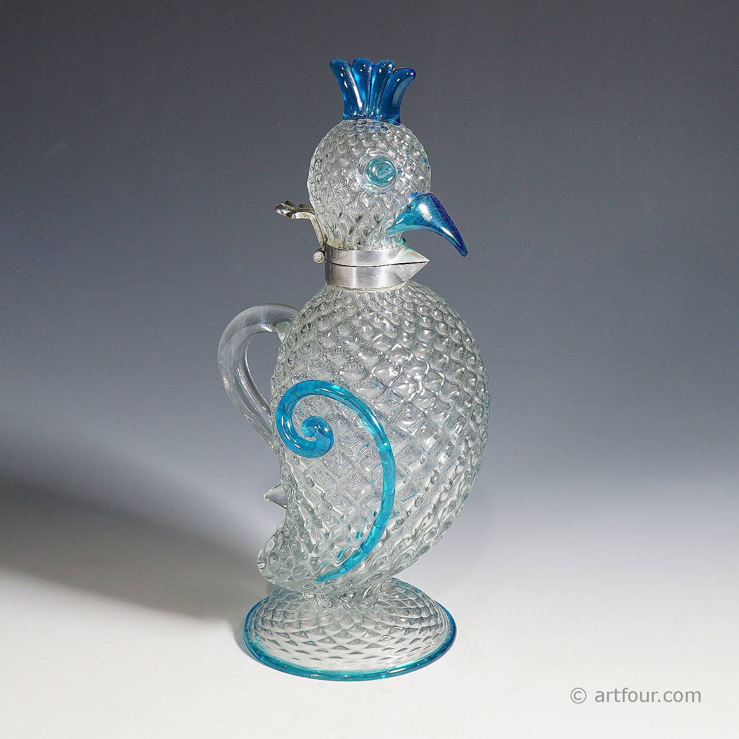 Cruche en verre d'art par Flavio Poli pour Seguso Vetri d'Arte vers 1962