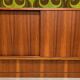 "1960s German vintage enfilade" "Walnut veneer"