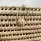 Storage chest trunk in handmade woven doum natural fibers