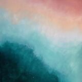 Sunset Grove - Modern Abstract Art Canvas, Acrylic, 40x50cm, unique piece