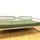 Canapé chromé Bauhaus par Slezák, Tchécoslovaquie, années 1930