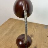 Vintage Brown Bakelite Gooseneck Table Lamp, 1950s