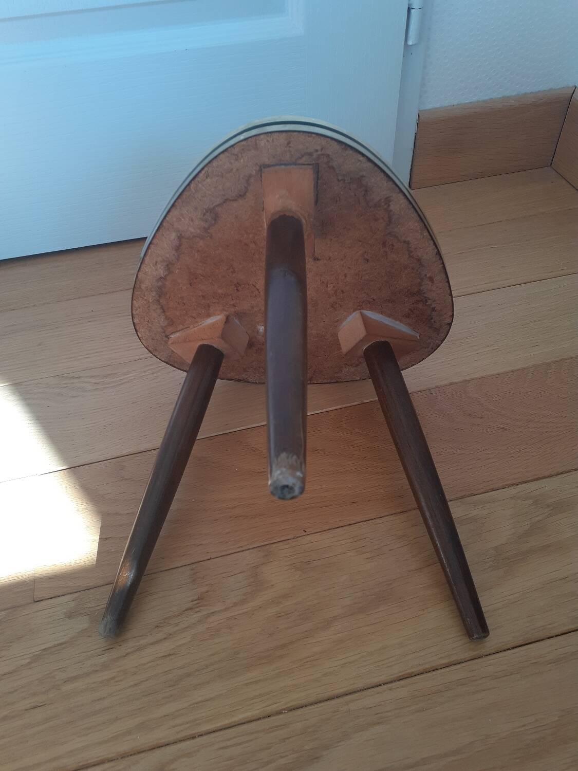 Formica tripod side table