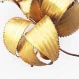 Brass torch cut 'corn cob' wall lamp