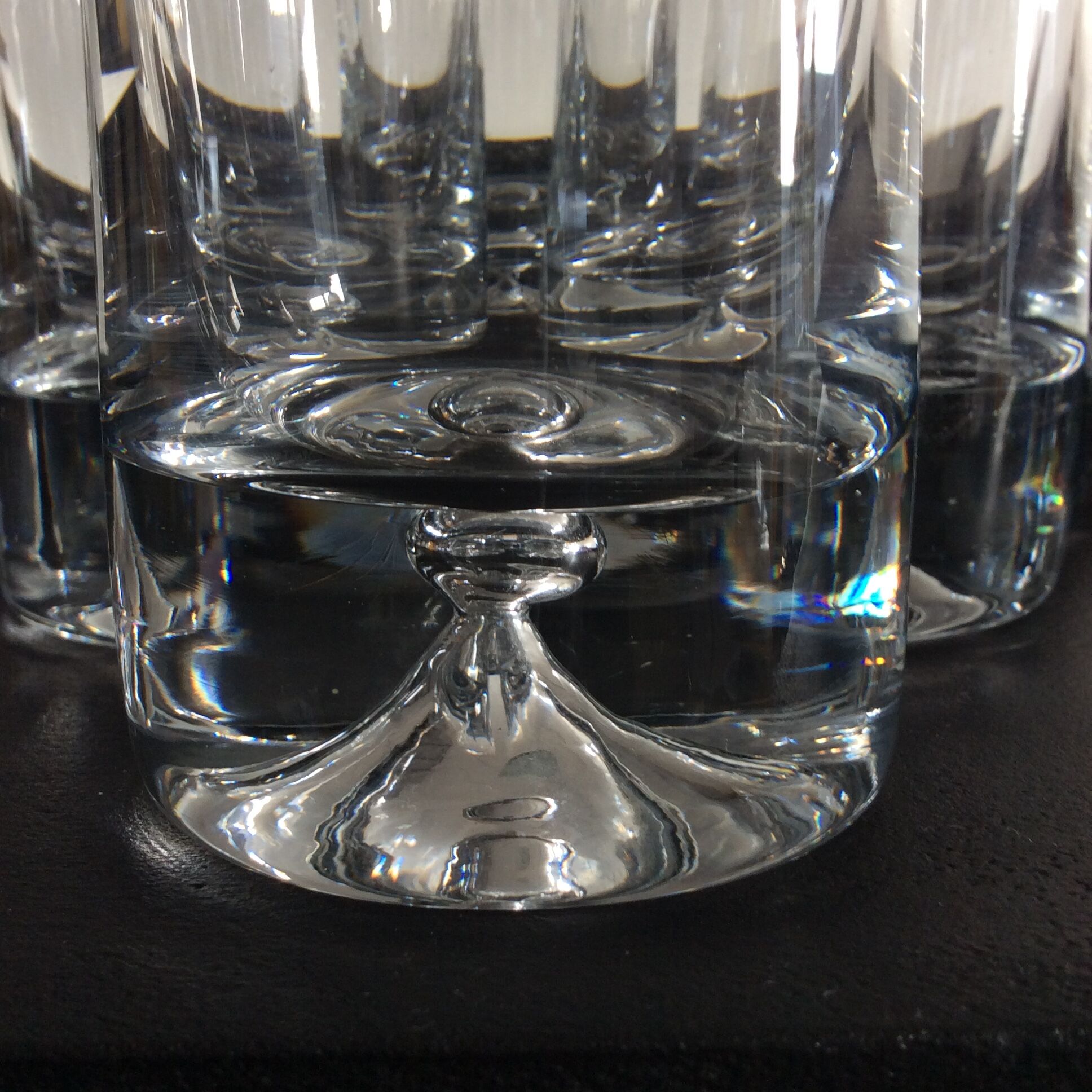 Kosta Boda 6-glass service by Walter Hickman 70s