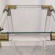 Very beautiful column pedestal by Charles Hollis Jones in Lucite & brass.