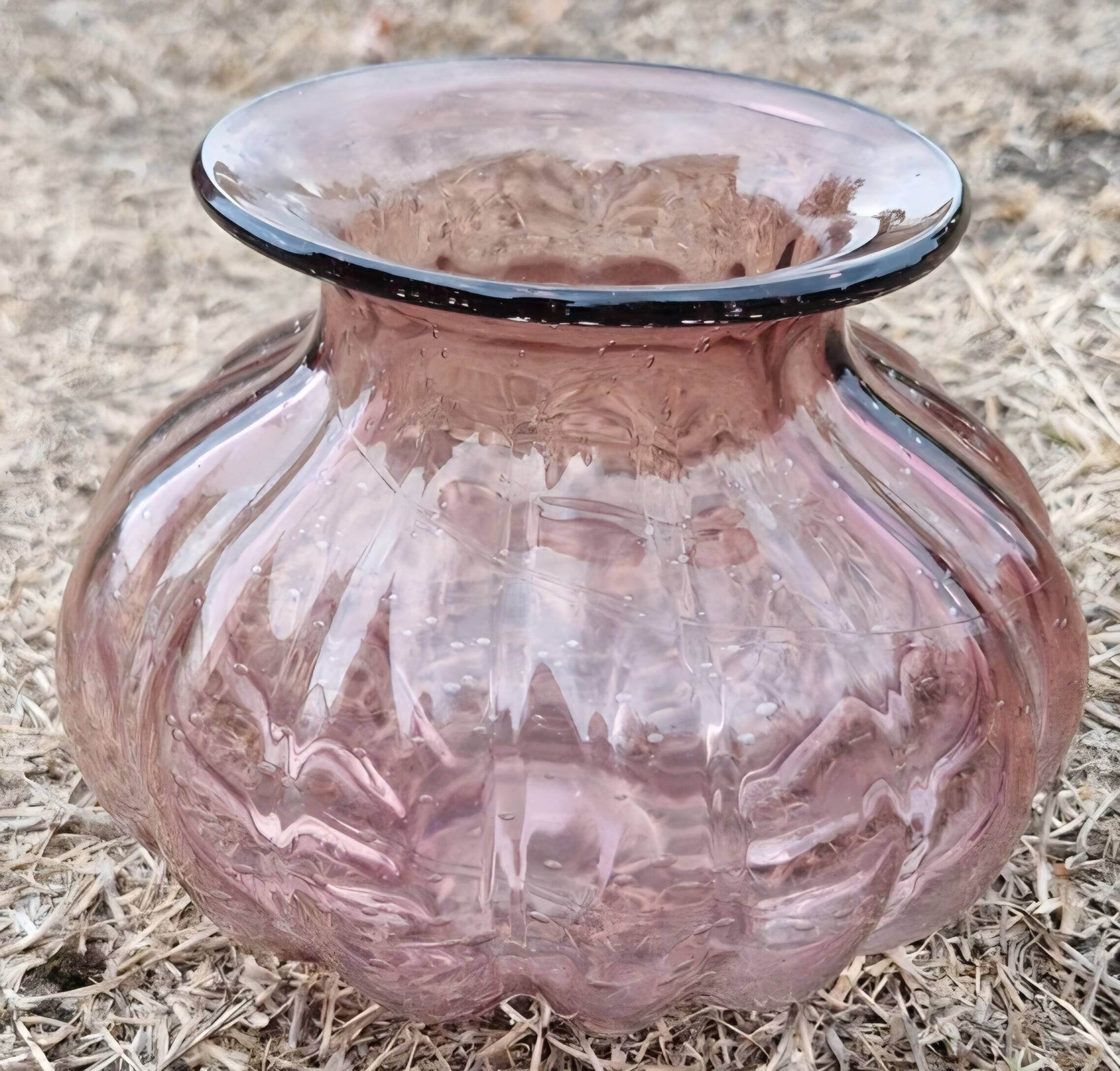 vase en verre soufflé