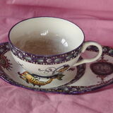 Lunch Faience toast of Gien XIXem century