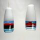 Multicolor Mod. 4035 Pendants attributed to Massimo Vignelli for Venini, Italy, 1950s, Set of 3