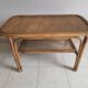 Vintage coffee table in rattan and cane – 1960s/70s