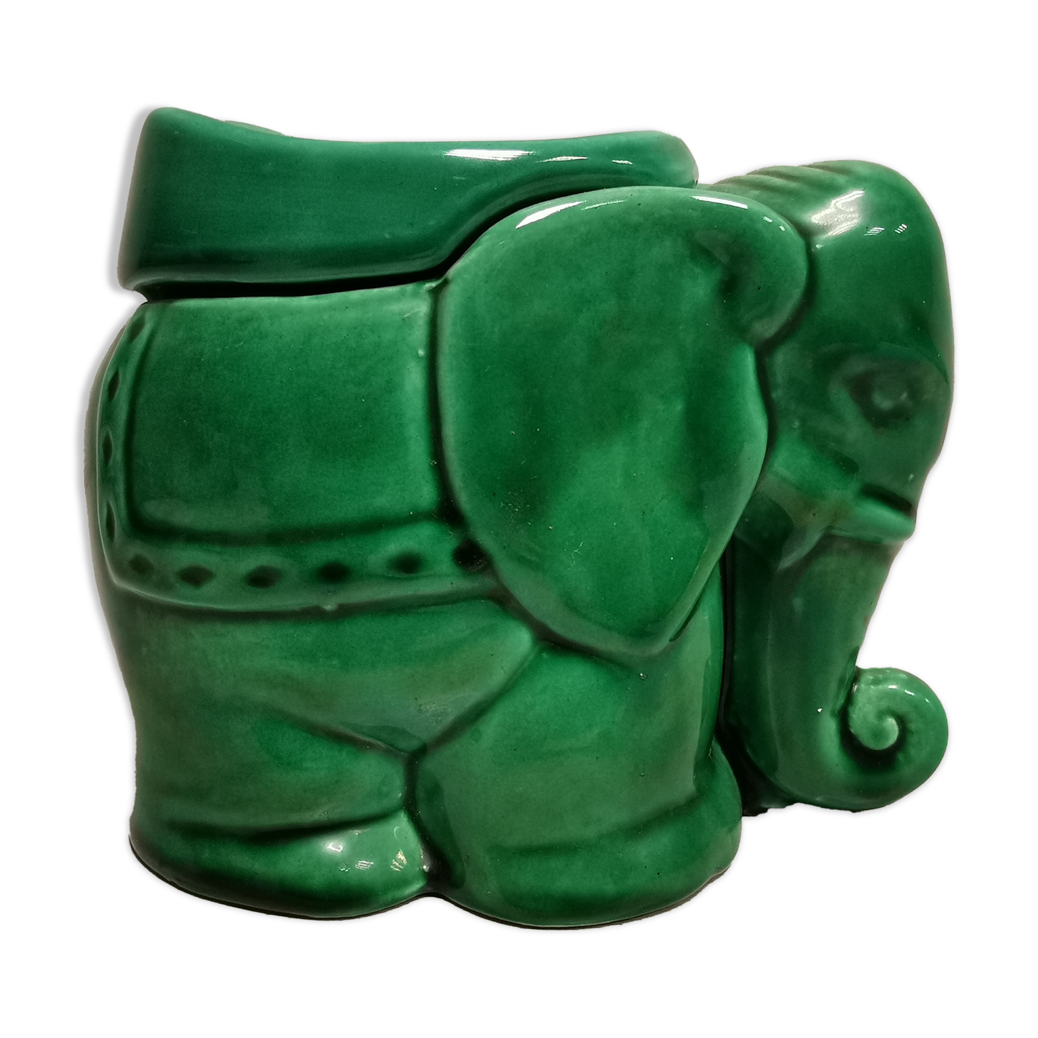 Cendrier zoomorphe en céramique vintage