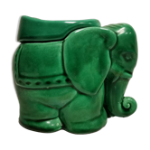 Zoomorphic ashtray in vintage ceramic, elephant-shaped slurry