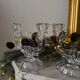 Vintage glass chandeliers
