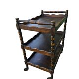 Old wooden serving trolley