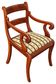 Antique mahogany armchair in the Edwardian / Sheraton Revival style, 19th/2