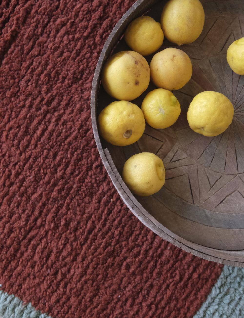 Modern Brick Red Rug - 296 x 212 cm