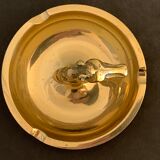 Horse-headed brass ashtray