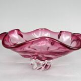 Bol en verre artistique vintage de Josef Hospodka pour Chribska Glassworks, années 1960