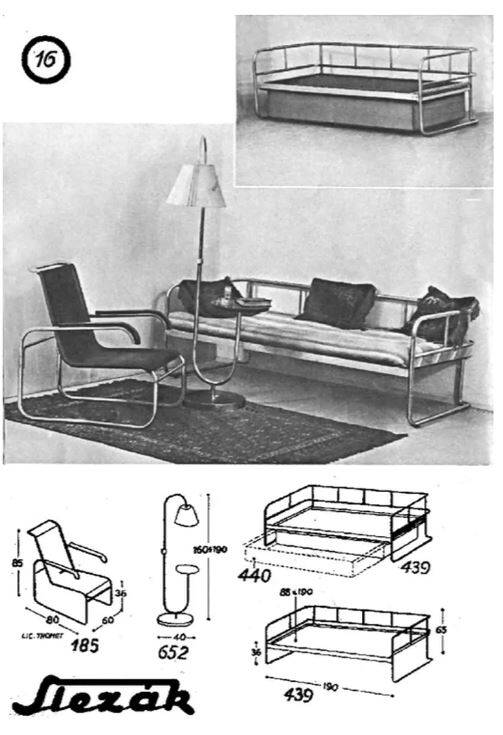 Bauhaus Chromed Floor Lamp by Robert Slezak for Slezak, 1930s