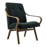 Black Armchair By Jaroslav Šmídek For Ton, Czechoslovakia, 1960’s